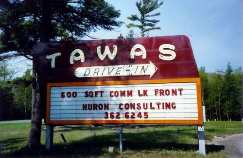 Tawas Drive-In Theatre - Marquee From Jim (newer photo)